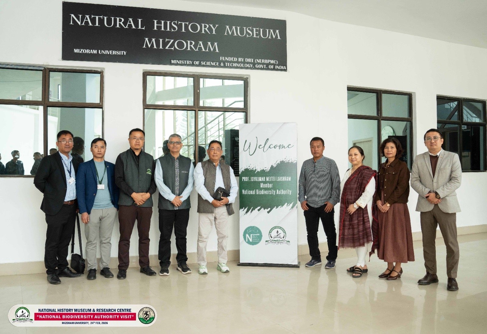 Natural History Museum & Research Centre, Mizoram University is now recognized and granted a Designated Repository Status by National Biodiversity Authority